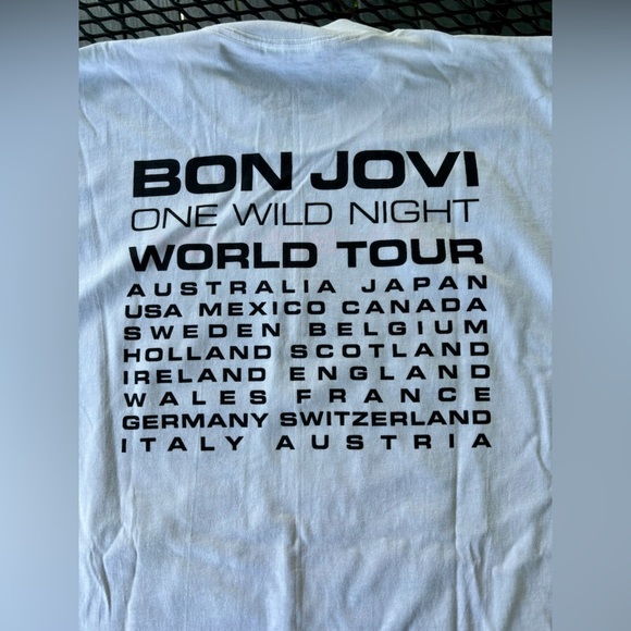 Jon Bon Jovi Tour Tshirt - Picture 2 of 5